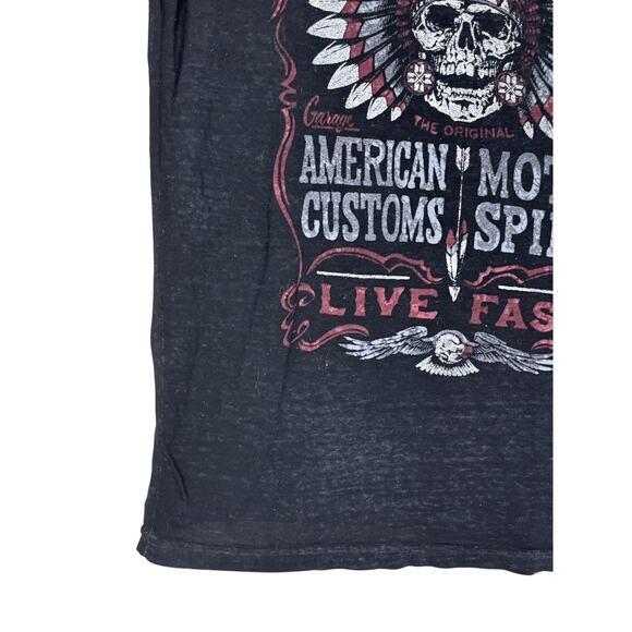 Affliction Live Fast Thermal Shirt XL Men’s Long Sleeve Graphic Black - Picture 9 of 16